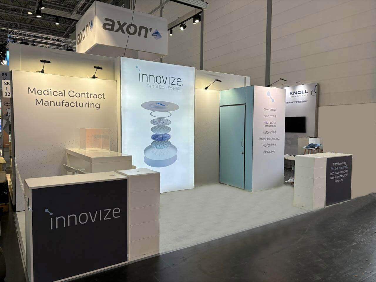 Custom Exhibition stand for Innovize - U.S. ,COMPAMED 2024, Dusseldorf