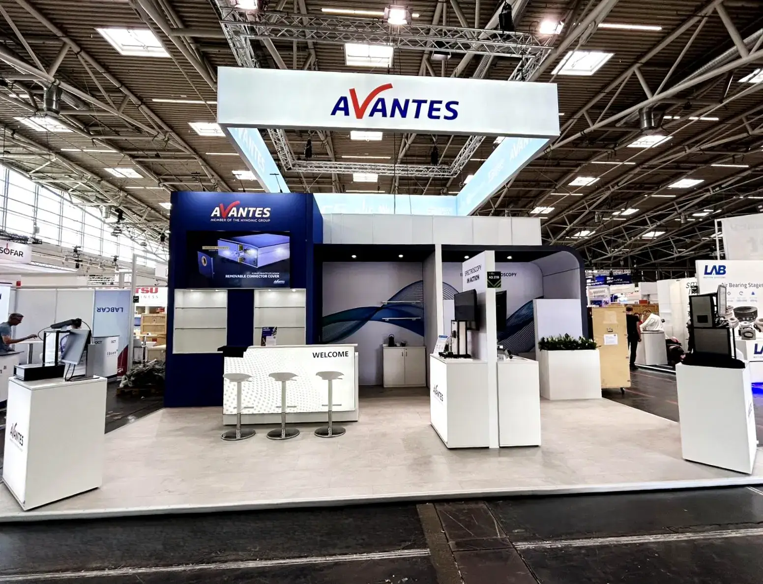 40 sqm booth for Avantes (Netherlands)