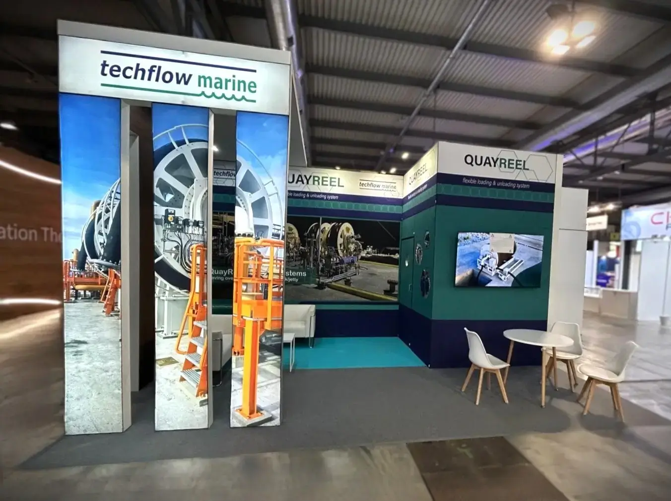 Exhibition Booth for Techflow Marine, U.K at Gastech Exhibition & Conference 2025, Milan