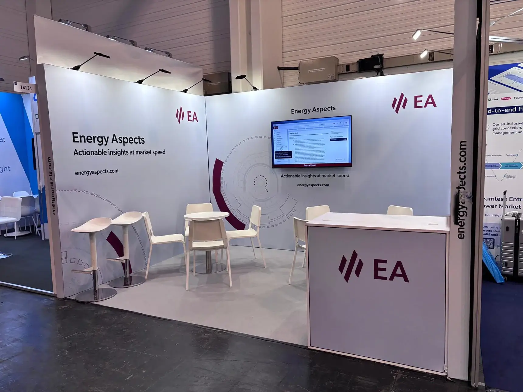 12 Sqm Booth for Energy Aspects – EnglandE-world 2026, Essen