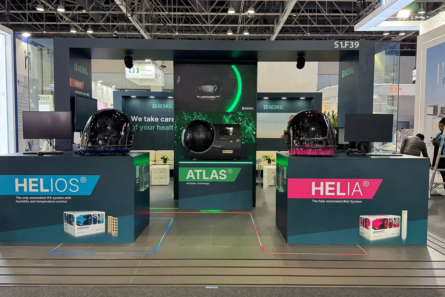 48 Sqm Booth for Aesku - Germany World Health Expo WHX 2026, Dubai
