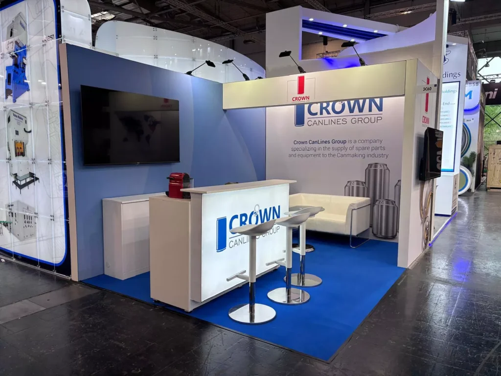 12 Sqm Booth for Crown Canlines Group – Scotland  METPACK 2026, Essen