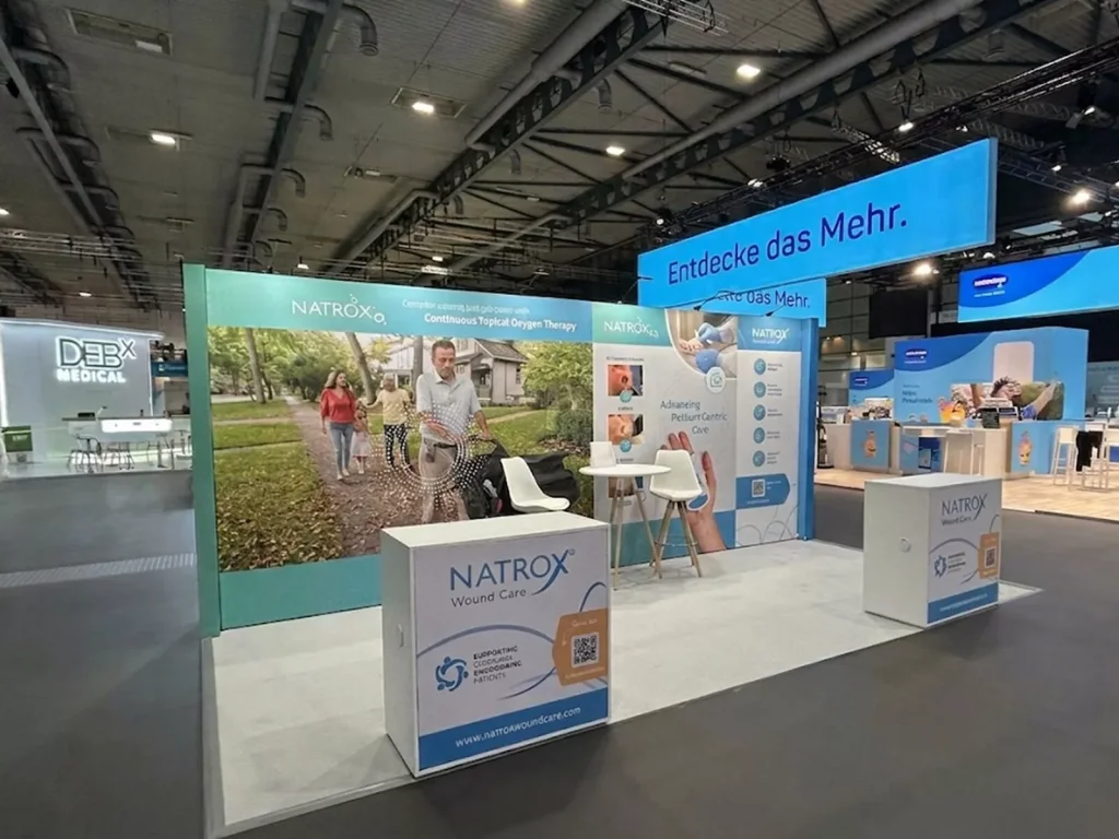 18 Sqm Booth for Natrox Wound Care – England EWMA Conference 2026, Bremen