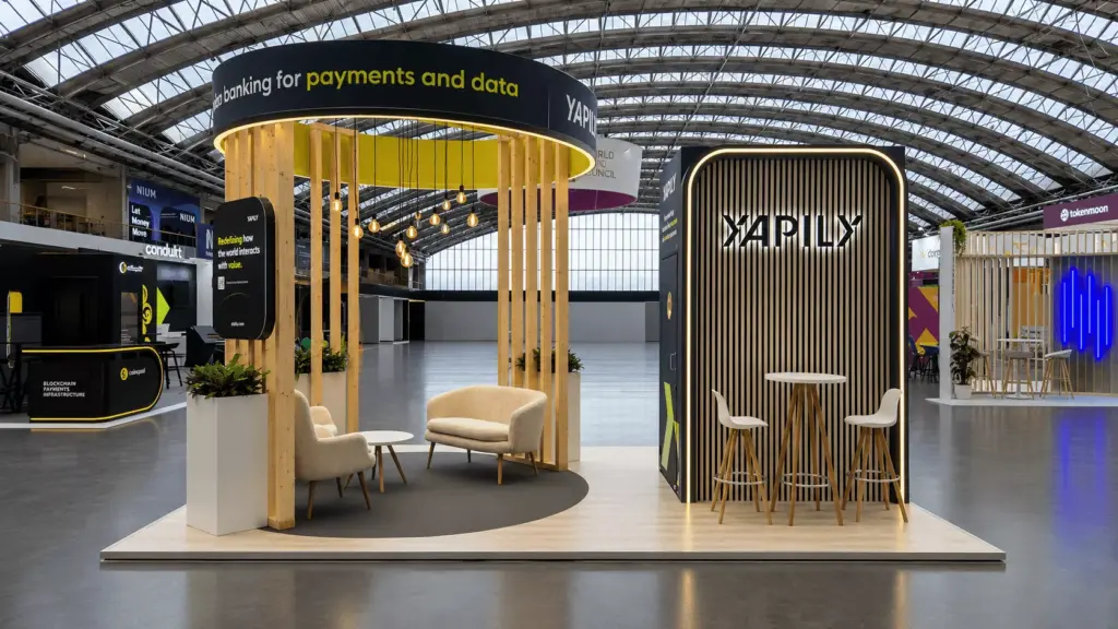 Exhibition booth design for Yapily