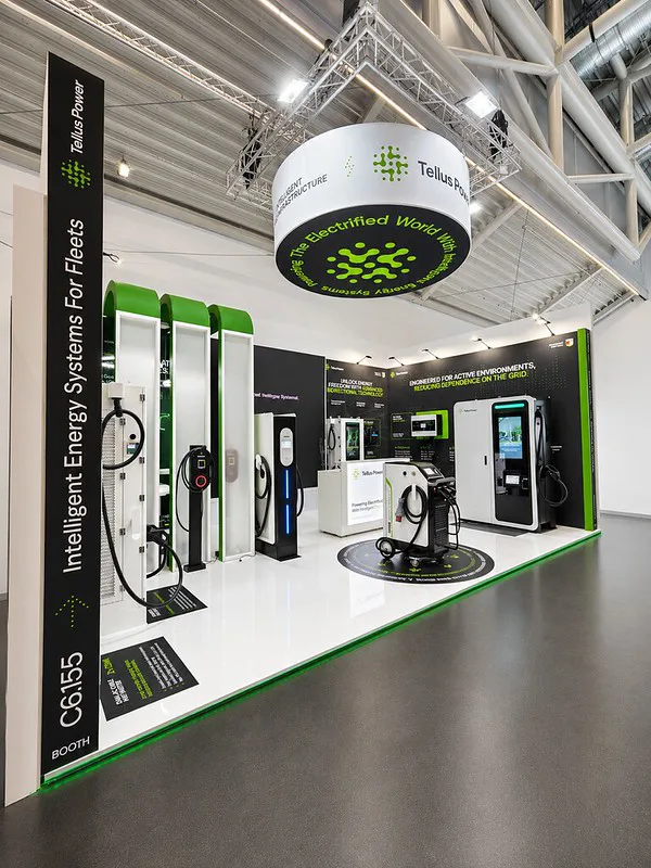 Exhibition stand design & build in Munich for Tellus Power at Intersolar Europe